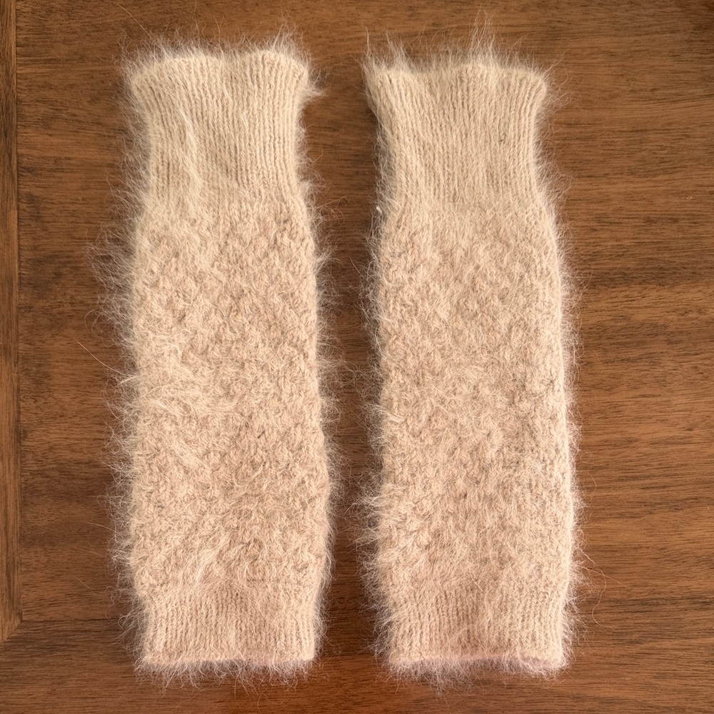 Stella McCartney angora Knit fingerless gloves